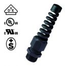 PA6 cable gland M20x1.5 with kink protection KB10-14mm black