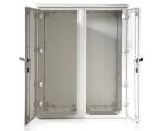 Outdoor housing 1250x1250x420 mm HBT 2-door with standard door and rain cover