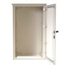 Plastic outdoor housing 750x500x300 mm (HWD) viewing door with rain cover