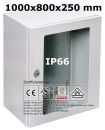 IP66 enclosure 1000x800x250 mm with viewing door HWD