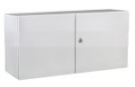 Control cabinet 600x1000x300 mm (HBT) IP55 2-door with galvanized mounting plate