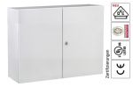 Control cabinet 800x1200x400 mm (HWD) 2-door sheet steel IP55 RAL7035 incl. mounting plate