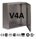 V4A stainless steel housing 180x240x150 mm HBT control cabinet 316L