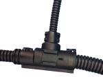 T-Manifold NW 17-10-13 black hinged for automotive corrugated pipe NW17 NW13 NW10